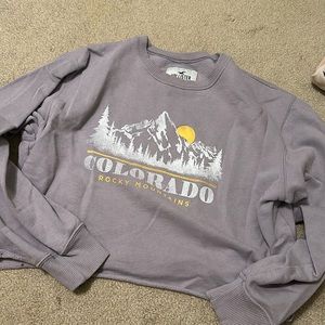 Cropped Colorado Rocky Mountain sweatshirt